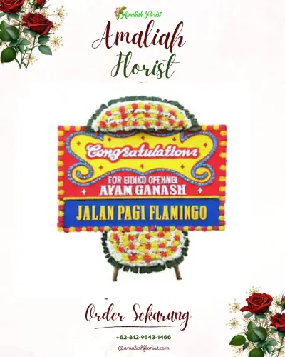 Bunga Papan Congratulation di 15 Ilir